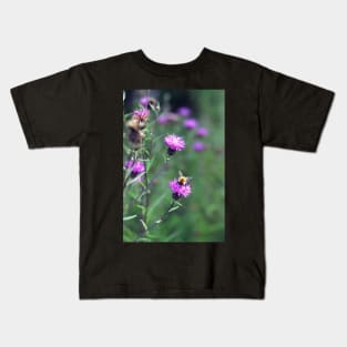 Little Bee on Thistles Kids T-Shirt